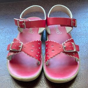 Footmates Ariel Girls Toddler 11 Red Sandals